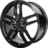 2005-2013 Corvette C6 Performance Replicas Z51 Style Split Spoke Gloss Black Wheel Rim 18x9.5" (Z...