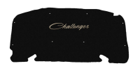 2008-2012 Challenger Dodge Replacement Hood Liner w/Color Logo Emblem