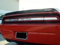 2008-2014 Dodge Challenger Brushed Taillight Insert Trim Plate