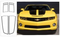 2010-2013 Camaro Dual Rally Over Car Stencil Kit Coupe