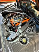 2020-2024 C8 Corvette AGM Engine Bay Carbon Fiber Alpha X-Brace