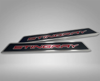 2020-2024 Corvette C8 Replacement Door Sills w/Carbon Fiber and STINGRAY Word