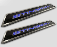 2020-2024 Corvette C8 Replacement Door Sills w/LED and STINGRAY Word