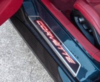 2020-2024 Corvette C8 Replacement Door Sills W/LED Lights and CORVETTE Word