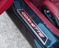 2020-2025 Corvette C8 Replacement Door Sills W/LED Lights and CORVETTE Word