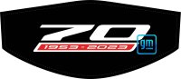 2020-2023 C8 Corvette Trunk Cover 70th Anniversary Logo