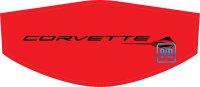 2020-2023 C8 Corvette Trunk Cover Black Stingray + CORVETTE Lettering