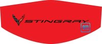2020-2023 C8 Corvette Trunk Cover Black Stingray + Flags Logos