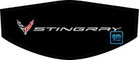 2020-2023 C8 Corvette Trunk Cover White Stingray + Flags Logos