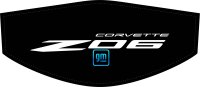 2020-2023 C8 Corvette Trunk Cover White Z06 + CORVETTE Logo