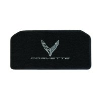 2020-2023 Corvette C8 Front/Rear Cargo Mats Flags Monochromatic Corvette Silver