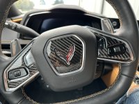 2020-2024 Corvette C8 Carbon Fiber Steering Wheel Outer Controls Overlays