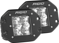 Spot Flush Mount Black Pair D-Series Pro RIGID Industries 212213