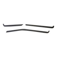 2020-2025 C8 Corvette Interior Dash Trim Accents - Black Gloss Carbon Fiber