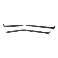 2020-2023 C8 Corvette Interior Dash Trim Accents - Black Gloss Carbon Fiber