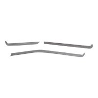 2020-2025 C8 Corvette Interior Dash Trim Accents - Brushed Aluminum