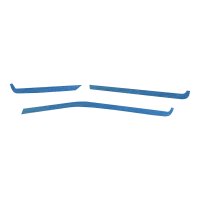 2020-2025 C8 Corvette Interior Dash Trim Accents - Blue Brushed Steel