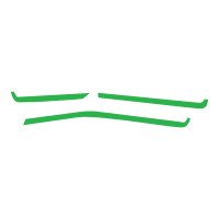 2020-2023 C8 Corvette Interior Dash Trim Accents - Gloss Lime Green