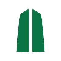 2013 C6 Corvette 60th 427 Split Stripe Design Hood Decal - Gloss Green