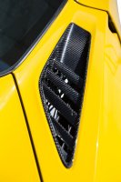 2014-2019 C7 Corvette Carbon Fiber Style Rear Quarter Panel Vent Overlays