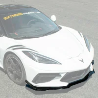 2020-2024 C8 Corvette Carbon Flash Z06 Style Front Splitter and Canards