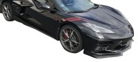 2020-2025 C8 Corvette Fender Stripes - Single Color Black Carbon Fiber Left & Right Side