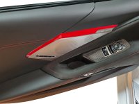 2020-2025 C8 Corvette Door Panel Speaker Accent Stripes - Pair Black Carbon Fiber