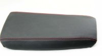 1997-2004 C5 Corvette Leather Armrest Cover - Black W/Millennium Yellow Stitch & 6/8in Padding