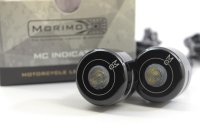 Morimoto Endicators LED Bar End Turn Signals for Universal Motorcycle Handlebar Fitment 18-20mm