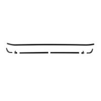 1966-1967 Chevy II and Nova Rear Inside Window Trim, Sold as a Set