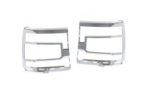 2016-2018 Chevrolet Silverado 1500 Morimoto Painted Headlight Trim - ABS Plastic, Chrome Finish, ...