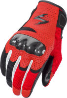 ScorpionEXO Vortex Air Motorcycle Riding Gloves Carbon Fiber Knuckles Touchscreen Compatible (Red...