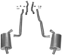 1965-1967 C2 Corvette Exhaust System - 25 Inch 396/427 4-Speed W/Separate Secondary Pipe & Muffle...