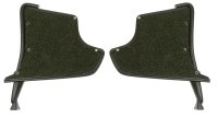 1965-1967 C2 Corvette Kick Panels W/Carpet - Green