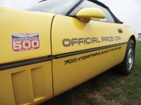1986 C4 Corvette Body Stripe Decal Kit Pace Car- Gold Stripes W/Black Letters 70th