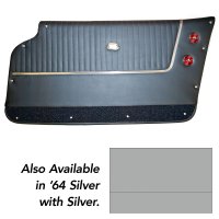 1964 C2 Corvette Door Panels Leather Silver W/Silver Carpet Coupe W/Trim