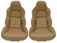 1994-1996 C4 Corvette Mounted Leather Seat Covers Beige Standard
