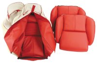 1994-1996 C4 Corvette Mounted Leather Seat Covers Red Standard