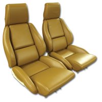 1988 C4 Corvette Mounted Leather Seat Covers Saddle Standard No-Perforations