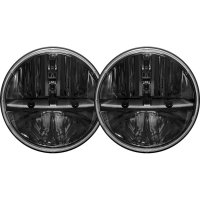 7 Inch Round Headlight With PWM Adaptor Pair RIGID Industries 55000