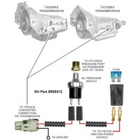 1970-1974 Dodge Challenger Letric Limited Classic Update Series Torque Converter Lock-Up Switch U...