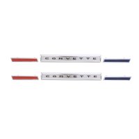 1961 Front Fender Emblem Kit, "Corvette", 6 Pieces