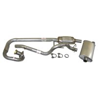 1997-1999 Jeep TJ Wrangler Crown Automotive Exhaust Kit with Catalytic Converter and Muffler