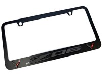 Chevrolet Corvette C8 Z06 Black License Plate Frame by Eurosport Daytona