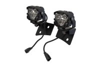 2007-2018 Jeep Wrangler JK Morimoto 4Banger A-Pillar LED Light Kit with Brackets and Wiring Harne...
