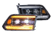 2009-2018 Dodge Ram 1500/HD Morimoto XB LED Headlights with Amber DRL - Plug and Play, DOT Approv...