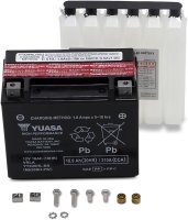 Yuasa High Performance 12V AGM Battery YTX20HL-BS with Acid Bottle - Made in USA