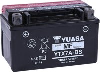 Yuasa 12V AGM Battery YTX7A-BS with Acid Bottle