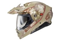 ScorpionEXO AT960 Modular Adventure Street Adult Motorcycle Helmet with Bluetooth Ready Speaker P...