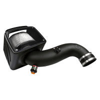 Cold Air Intake For 07-10 Chevrolet Silverado GMC Sierra V8-6.6L LMM Duramax Dry Expandable White...